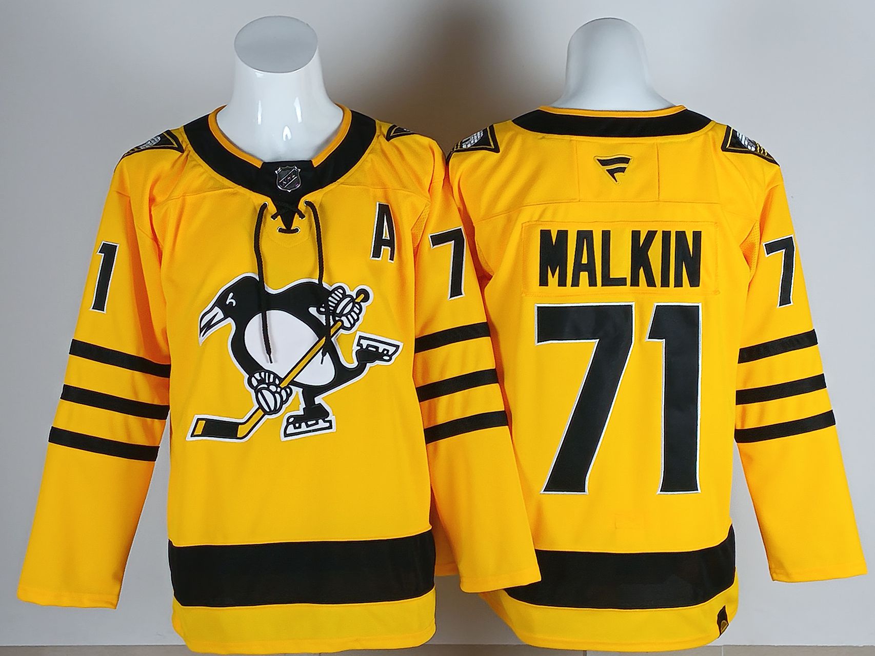 Men 2026 Pittsburgh Penguins #71 Malkin Yellow NHL Jersey style 01-0